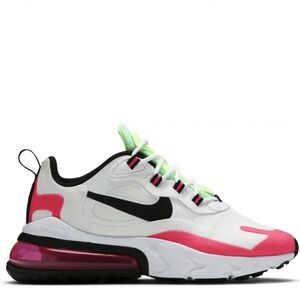 Authentic Nike Air Max 270 React White Black-Hyper Pink Size 7
